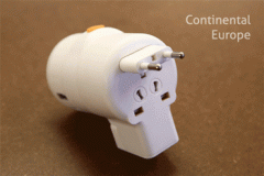 带USB充电口的全能电源转接头：Twist